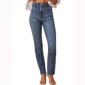 “NEW” REFORMATION Amie Seamed High-Rise Skinny Jean